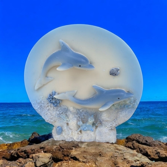 Dolphin Plate 4 1/2 (EUC) - Picture 2 of 4